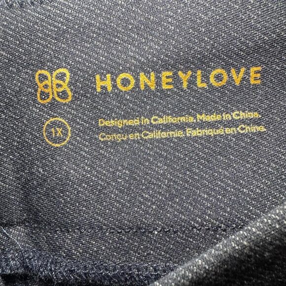Honeylove Pull On Trousers Sculpting Pants Back Pockets Dark Gray Size 1X - Picture 3 of 6